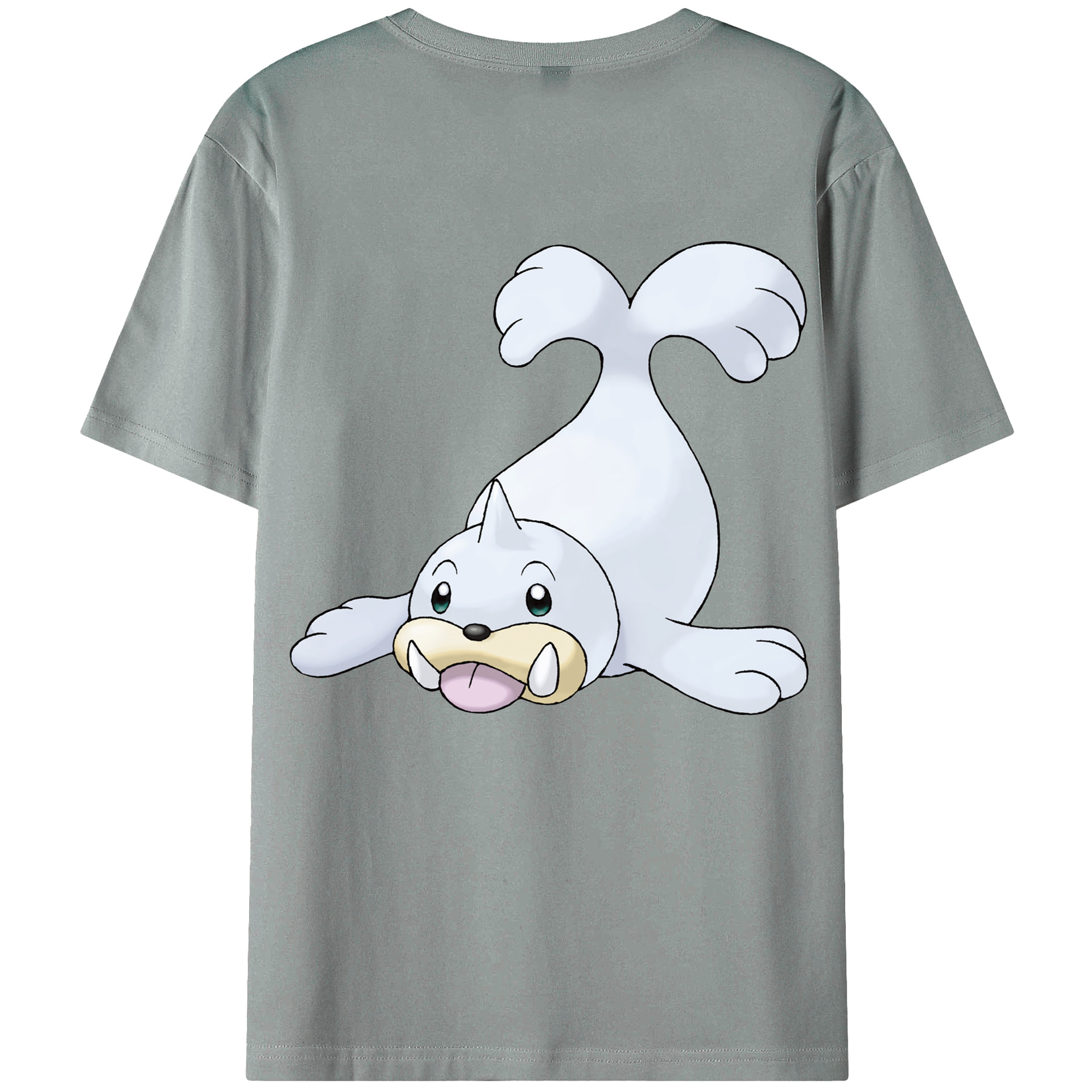 （画像用） ポケットモンスター Pokémon 綿100％ メンズ半袖Tシャツ（バックプリント） 通気性